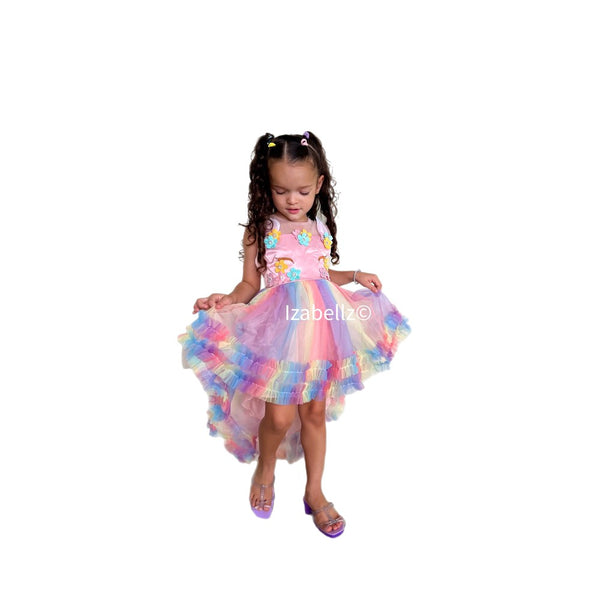 Unicorn dress dress birthday dress-Fitazzo