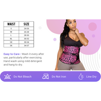 Pink printed double strap waist trainer-Slimming belts-Fitazzo