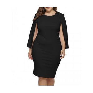 Open Arm Black Dress-Dress-Fitazzo