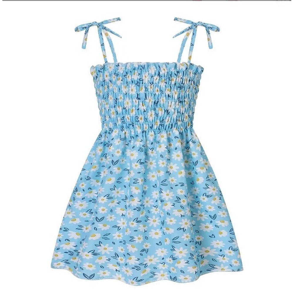 White Flowers Printed Dress-Children’s dress-Fitazzo