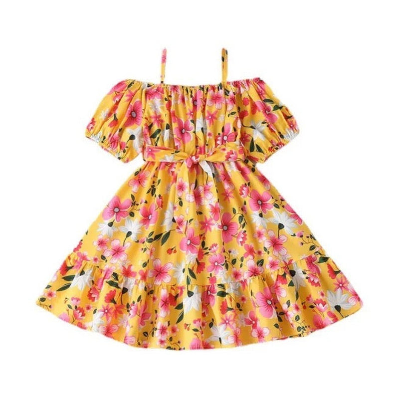 Off shoulder flower dress-Children’s dress-Fitazzo