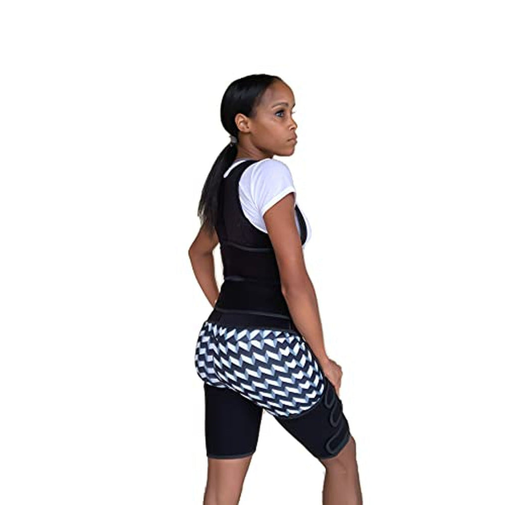 Full Coverage, Double Belt, Waist, and Thigh Waist Trainer-Slimming belts-Fitazzo