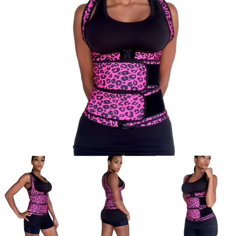 Fitazzo Double Strap Waist Trainer for Women, Latex Waist Trainer.-Waist Trainer-Fitazzo