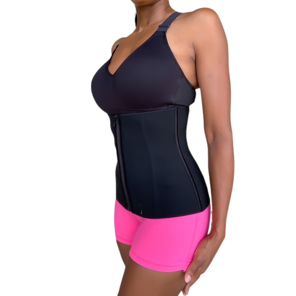 Comfort Fit Waist Trainer with Hook Support-Slimming belts-Fitazzo