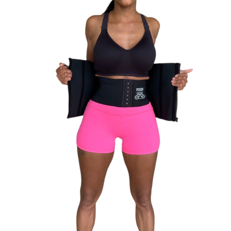 Comfort Fit Waist Trainer with Hook Support-Slimming belts-Fitazzo