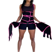 Full Coverage, Double Belt, Waist, and Thigh Waist Trainer-Slimming belts-Fitazzo