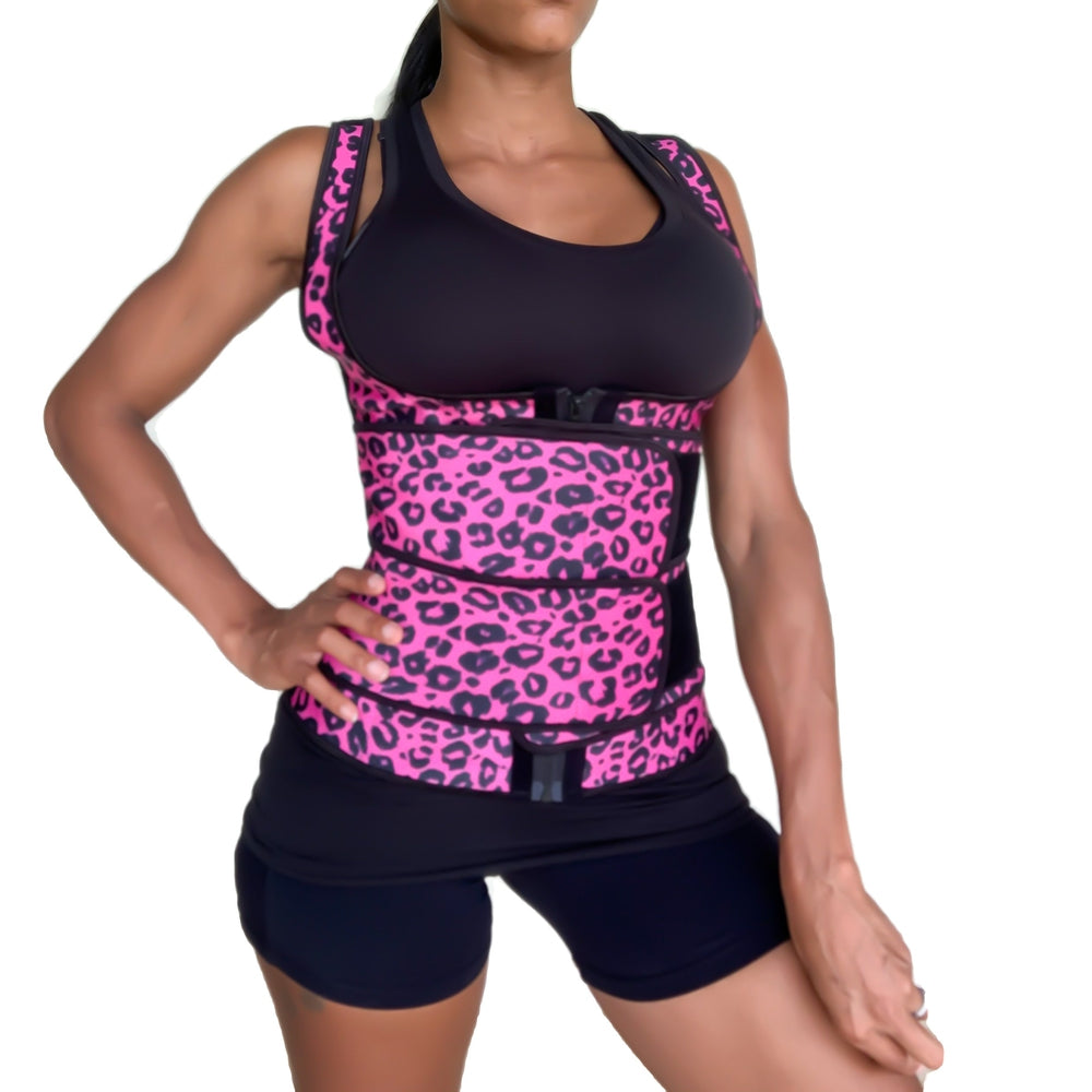 Fitazzo Double Strap Waist Trainer for Women, Latex Waist Trainer.-Waist Trainer-Fitazzo