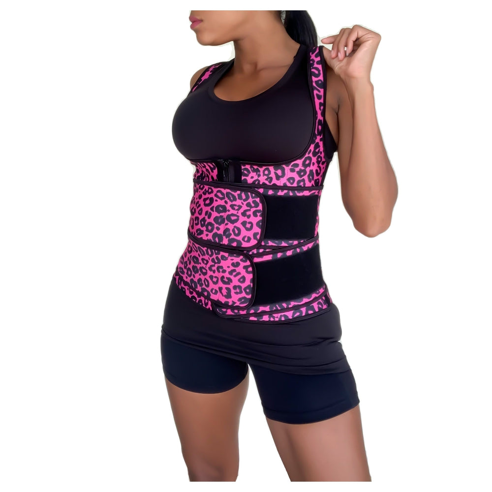 Fitazzo Double Strap Waist Trainer for Women, Latex Waist Trainer.-Waist Trainer-Fitazzo