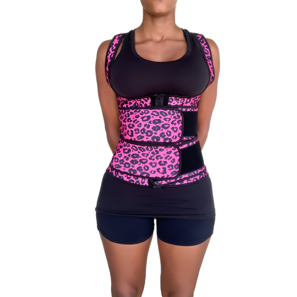 Fitazzo Double Strap Waist Trainer for Women, Latex Waist Trainer.-Waist Trainer-Fitazzo